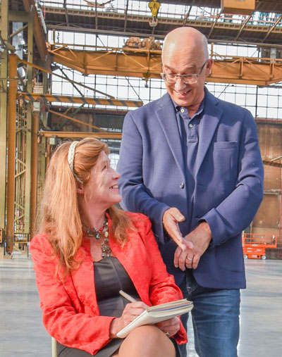 De auteur in gesprek met Haik van Hesteren