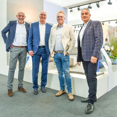 V.l.n.r Henno Westerink, Paul R. Spee, Tom Verhagen en Wilco Bekkers